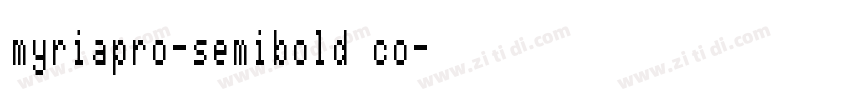 myriapro-semibold co字体转换
